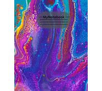 Vibrant Abstract Art Notebook: Colorful Paint Pour Journal for Writing, Notes & Creative Ideas: Bright & Aesthetic Abstract lined note pages notebook