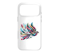 Vibrant Abstract Feather Art Colorful Modern Aesthetic Case for iPhone 17 Pro Max
