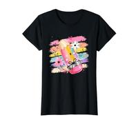 Vibrant Art Pencil Creative Student Teacher Design Value Graphic T-Shirt, Women, Black, S
