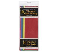 Vibrant Assorted Color Tissue Sheets (50cm x 66cm) 10 Count - Premium Quality, Large Gift-Wrapping Paper for Crafts, Decorations, and Special Occasions