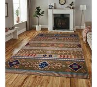 Vibrant Aztec Tribal Multi Colour Area Rugs - Modern Moroccan Style - Elegant Premium Quality Floor Decor - Perfect for Living Room, Bedroom and Dining Areas