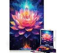 Vibrant Blooming Lotus Jigsaw Puzzles for Teenagers 1000 Smart Training Happy Idle Time Flawless Cut Joyful Xmas (50x75cm)