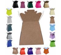 Vibrant Bouquet, Flower Box/Vase - Transportation Display, Presentation Boxes (1, Kraft Brown)