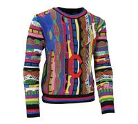 Vibrant Boys Jumper with Accentuating Effect Casatta - male - Carlo Colucci - Kids Knitwear - Multicolor - 7 Y - Kids 7 Y