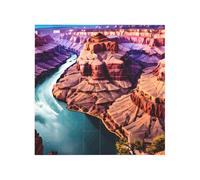 Vibrant Brick Puzzle Building Blocks for Creative Fun DIY Jigsaw Desk Decor Beauty Grand Canyon Print