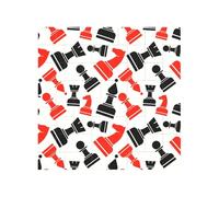 Vibrant Brick Puzzle Building Blocks for Creative Fun DIY Jigsaw Desk Decor Chess Pattern Print