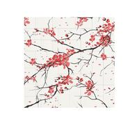 Vibrant Brick Puzzle Building Blocks for Creative Fun DIY Jigsaw Desk Decor Delicate Cherry Blossoms Print