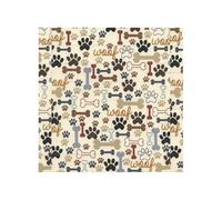 Vibrant Brick Puzzle Building Blocks for Creative Fun DIY Jigsaw Desk Decor Dog Bones Paw Print