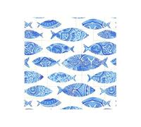 Vibrant Brick Puzzle Building Blocks for Creative Fun DIY Jigsaw Desk Decor Fish Painting Print