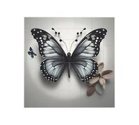 Vibrant Brick Puzzle Building Blocks for Creative Fun DIY Jigsaw Desk Decor Gray Teal Flower Butterfly Print