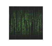 Vibrant Brick Puzzle Building Blocks for Creative Fun DIY Jigsaw Desk Decor Green Number Binary Print