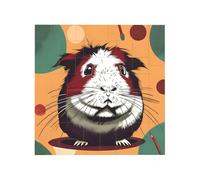 Vibrant Brick Puzzle Building Blocks for Creative Fun DIY Jigsaw Desk Decor Guinea Pig Pattern Print
