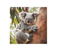 Vibrant Brick Puzzle Building Blocks for Creative Fun DIY Jigsaw Desk Decor Hugging Tree Koala Print