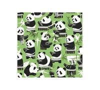 Vibrant Brick Puzzle Building Blocks for Creative Fun DIY Jigsaw Desk Decor Panda Bamboo Print