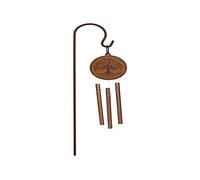 Vibrant Brown Tree of Life Standing Garden Windchime - 45cm x 9cm (1 Pc.) - Unique & Enchanting Design, High Quality Alloy & Aluminium Material - Ideal for Home Decor