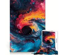 Vibrant Burst Jigsaw Puzzle for Teenagers 1000 Pieces Intellectual Fun Mind Calming Fun Fine Cut Winter Gift (38x26cm)