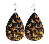 Vibrant Butterfly Swarm Boho Nature Insect Art Women Earring Lightweight Hook Earring Long Drop Earrings For Ceremonies Multiple Piercings Vacation