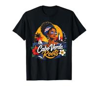 Vibrant Cape Verde Flag Cape Verdean Roots Cabo Verde T-Shirt