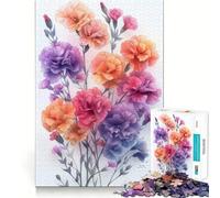 Vibrant Carnation Ensemble 1000 Piece Jigsaw Puzzles for Teenagers Recall Fun Play Tight Interlock No Gaps Family Fun Night Activity (50x75cm)