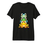 Vibrant Cartoon Frog Premium T-Shirt