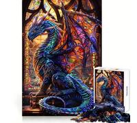 Vibrant Celestial Dragon 1000 Pieces Jigsaw Puzzles for Teenagers Strategic Think Serene Escape Clean Cut Thoughtful Xmas (50x75cm)