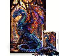Vibrant Celestial Dragon Adult Jigsaw Puzzles 1000 Pieces Enhance Recall Light Enjoyment Precision Cut Unique Gift (38x52cm)