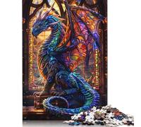 Vibrant Celestial Dragon Puzzle 500 Piece Adult Jigsaw Puzzle Puzzles for Adults Puzzles Puzzles for Adults 500pcs (52x38cm)