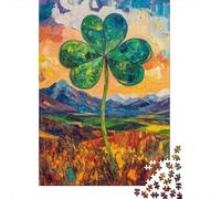 Vibrant Clover Landscape 1000 Piece Jigsaw Puzzle, 52x38cm/1000pcs, for Adults, Screen-Free Activity, Weekend Downtime And Puzzle Lovers