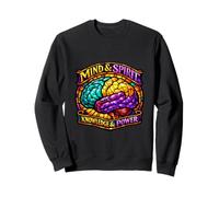 Vibrant Cognition Wisdom Strength Mosaic Art Sweatshirt