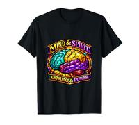 Vibrant Cognition Wisdom Strength Mosaic Art T-Shirt