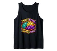 Vibrant Cognition Wisdom Strength Mosaic Art Tank Top