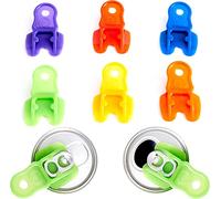 Vibrant Colored 12Pk Drink Shield and Soda Protector for Family. Plastic Tab Can Openers for Pop, Beer, Coke or Soda. Anti Bug and Fly Beverage Barricade Protects Cold Drinks from Bees at Picnic, BBQ