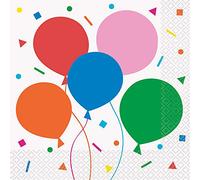 Vibrant Colorful Balloons Luncheon Napkins (16cm) - Perfect for Parties & Celebrations - 16ct