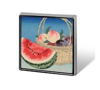 Vibrant Colorful Fruits Square Lapel Pins Backpack Pin Cute Brooch Decoration Brooches for Women Men Fashion Button Badges for Hat Backpacks Purses Jackets Shirt Suit