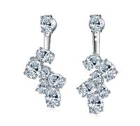 Vibrant Colorful Stone Earrings Safety Butterfly Back Lightweight Construction Office to Evening Wear Jewelry Accessories Lightweight Copper Earrings for Women