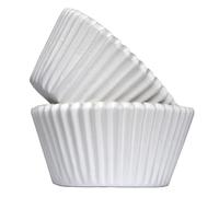 Vibrant, Colourful Baking Cupcake Cases, Greaseproof Paper Baking Cups 50mm Cup Cake Muffin Cases (500, White)