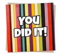 Vibrant Congratulations Card For a Special Someone - You Did It - Celebrations - Exams, Travel, Jobs - For a Special Someone, Friend, Bestie, Relative, Parent, Husband, Wife