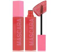 Vibrant Coral Red Waterproof Mascara - Sky High Lengthening & Volumizing Formula with Smooth Clump-Free Application, Long-Lasting Smudge-Proof Wear, Curl-Enhancing Precision Brush