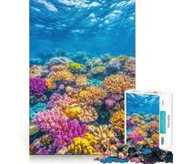 Vibrant Coral Reef Jigsaw for Teenagers1000 Pieces Mind Boost Game Firm Fit Secure Assembly Bonding Activity for Loved Ones (50x75cm)