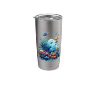 Vibrant Coral Reef with Marine Life Stainless Steel Insulated Tumbler
