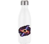 Vibrant Cosmic Black Hole Energy Vacuum Insulated Thermal Water Bottle White