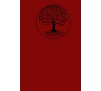 Vibrant Crimson Tree of Life Notebook:: Bold Red Journal for Creatives - 110 Pages, Wide Ruled (6 x 9 inches)