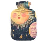 Vibrant Detailed Solar System Illustration hot-Water Bottle with Soft Cover, 2L hot compresses for The Body for (Scenario), (Scenario), (Scenario)