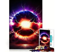 Vibrant Detonating Sun Puzzle for Adults 1000 Pieces Memory Play Game Firm Fit Secure Assembly Meaningful Connection Building Game (38x26cm)