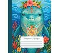 Vibrant Dolphin Composition Notebook: Colorful Ocean Life Art | College Ruled Journal