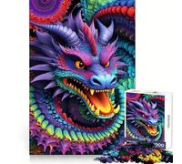 Vibrant Dragon Dance Jigsaw Puzzles 1000 Piece for Adults Sharp Mind Easy Enjoyment Firm Fit Festive Present (50x75cm)