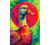 Vibrant Duck: Radiant Circle NOTEBOOK: Lined Journal for Creativity, Joy & Daily Inspiration (6x9 Inches, 200 Pages)