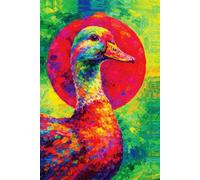 Vibrant Duck: Radiant Circle NOTEBOOK: Lined Journal for Creativity, Joy & Daily Inspiration (6x9 Inches, 200 Pages)