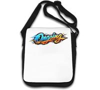 Vibrant Energetic Ongoing Hand Lettering Shoulder Bag White