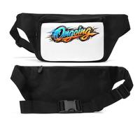 Vibrant Energetic Ongoing Hand Lettering Unisex Waist Bag Black